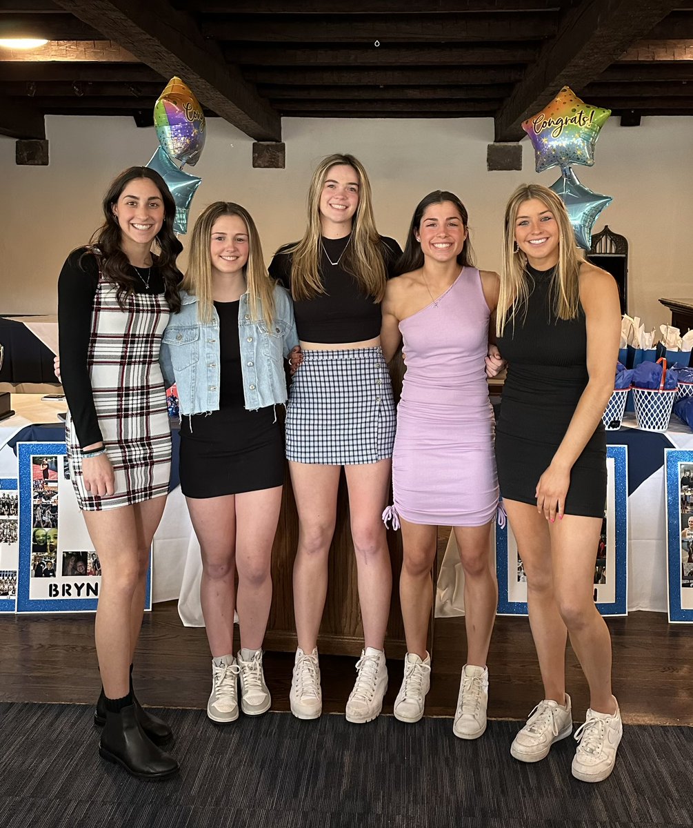 What an awesome day celebrating these 5 incredible seniors, players and people!  💙 🤍 #whatarideithasbeen