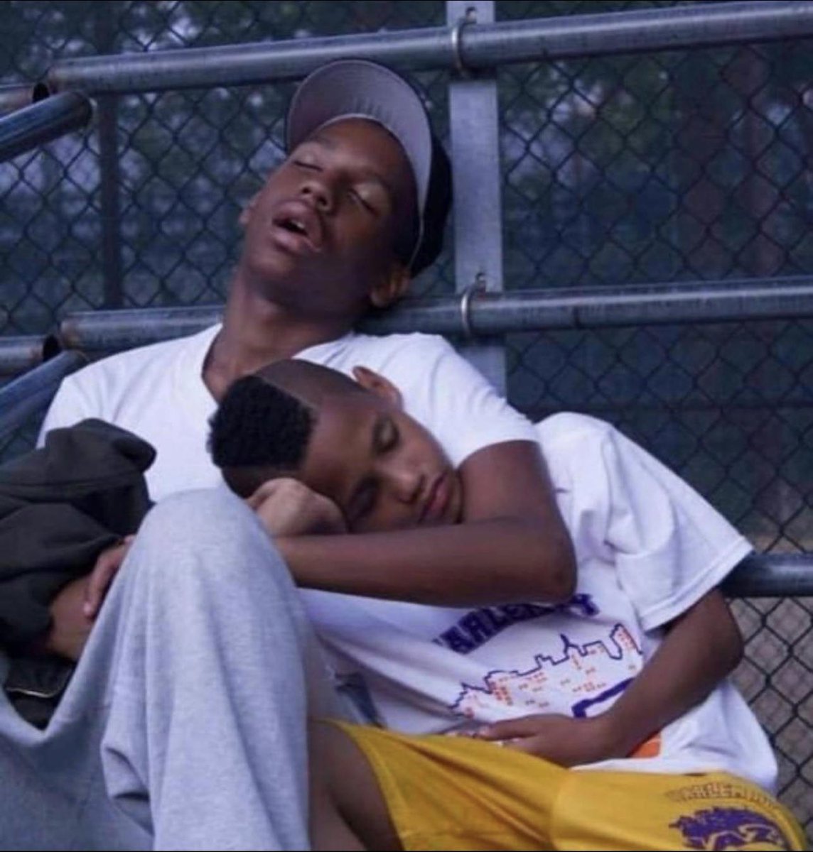 We Use To Workout For Hours 
Go To A Park Bench And Take A Nap 
Then Back To Working Out 

I’m Just A Big Brother Whose Willing To Do Anything To See His Little Man’s Dream Manifest !