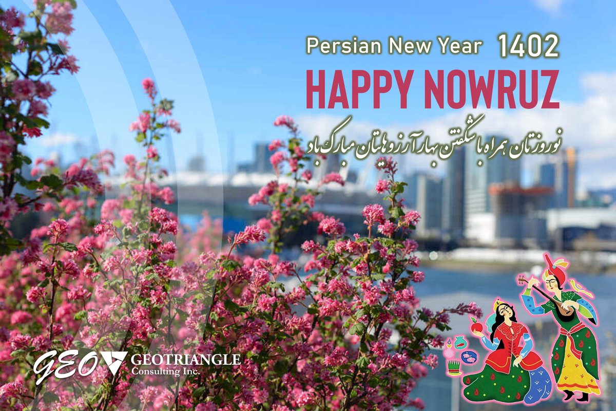 GeoTriangle_Inc's tweet image. Happy Nowruz and Happy New Year 1402 to all around the world who celebrate the beginning of Spring Equinox. 🌱🌷🌺🎉🥂🐇

On behalf of the entire team here at GeoTriangle, we wish you a year full of Happiness, Healthy, success, Peaceful and Prosperous!

#Nowruz #HappyNewYear1402