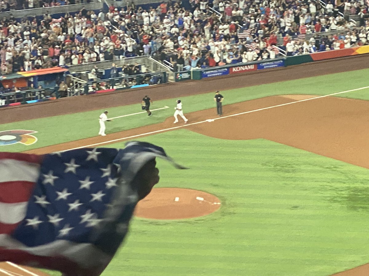 CardsSweetheart's tweet photo. So excited to be watching @UncleCharlie50 pitch in the #WorldBaseballClassic2023! Can’t believe I lucked into seeing this game! Goldy hitting a HR was just an added bonus! #baseballlove #STLCards https://t.co/zHNNGRqD5h