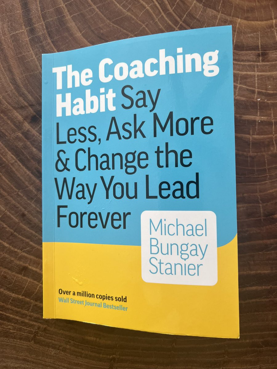 will_darter's tweet photo. Sunday Afternoon Reading:
@DoMoreGreatWork’s The Coaching Habit Say Less, Ask More & Change the Way You Lead Forever! @boxofcrayons
Great reminders for education leaders this time of year!
If you are a leader, coach your people! #learningisleading #coaching #questioning https://t.co/DsGJi7Pm21