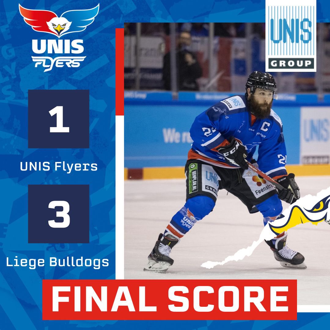 Het mocht niet zo zijn in <a href="/Thialf/">Thialf</a> vanavond. Bulldogs wint de 2de wedstrijd met 1-3, en brengt de stand in de serie op 1-1. 

Woensdagavond reist de ploeg weer af naar Luik voor game 3. Zaterdagavond wacht het vierde duel in ons thuis!