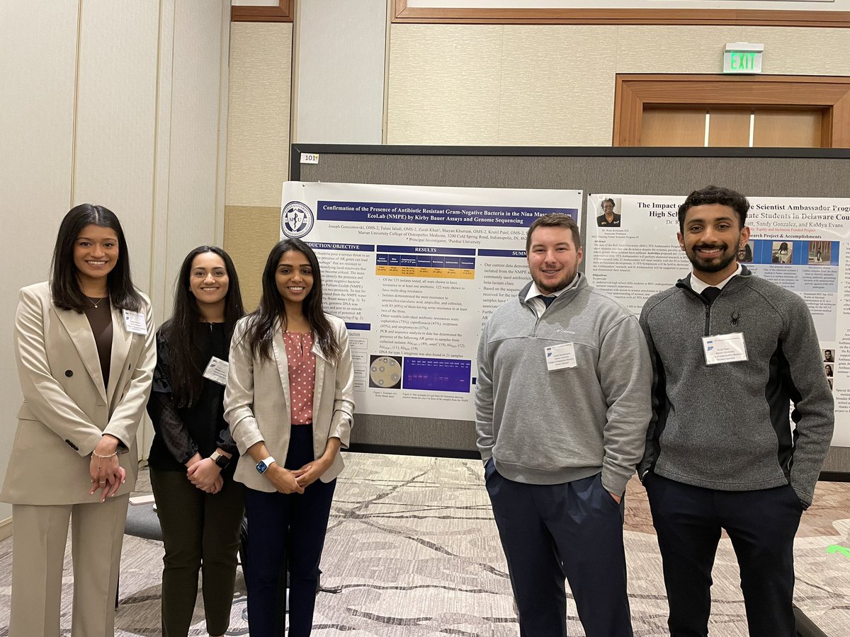 Akbar lab group from summer 2022 presented at the 138th meeting of the IAS #akbarlab #antibitocresistantbacteria