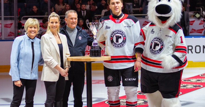 quebec_remparts's tweet photo. La direction des Remparts de Québec a procédé aujourd’hui à la présentation des trophées remis annuellement aux récipiendaires de l’équipe. 🏆

#DeQuébecPourQuébec