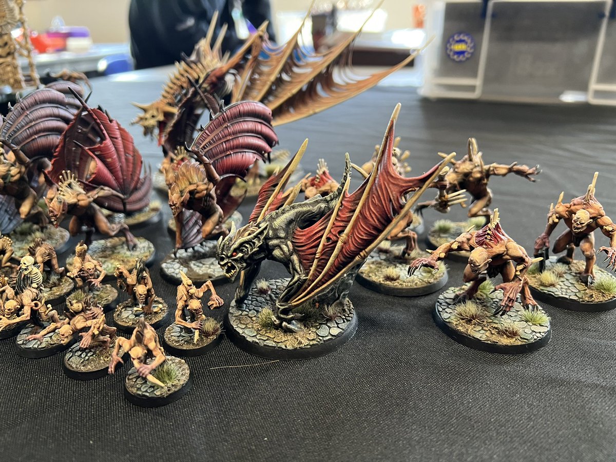 WORGORE's tweet photo. Best painted went to Allan George with his Flesh eater courts #AGOM23 #ageofsigmar https://t.co/lPIoqD7Ga3