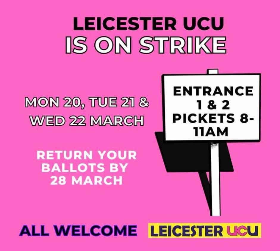 The fight continues. Some unions are have suspending action as they are considering offers. For other unions action continues. See you on the @ucu picket lines Monday to Wednesday. @leicesterucu @UCU_DMU @LboroUCU