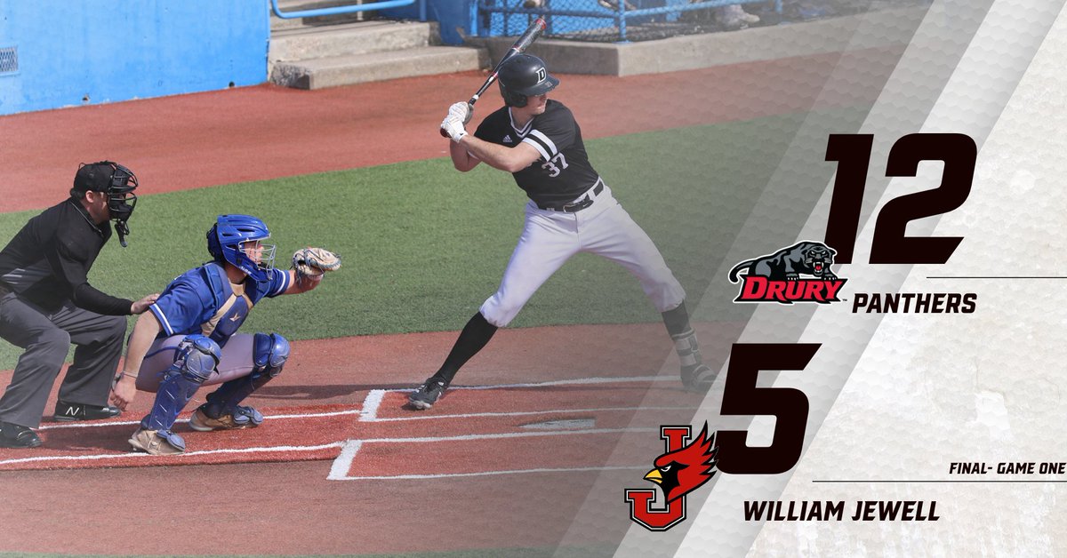 drurypanthers's tweet photo. BASE- FINAL (game one)
@DruryBaseball wins game one vs. William Jewell. Connor Bain goes 2 for 4 with a HR  #allweDUiswin https://t.co/2N8XlnNIsb