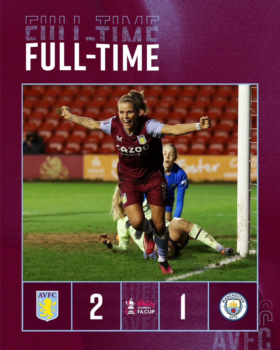 INTO THE SEMI-FINALS! 😍 UP THE VILLA! 💜 #WomensFACup