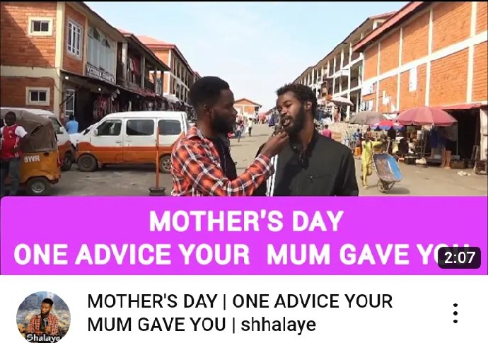 shhalaye's tweet photo. Happy Mother's day. Mention one advice your Mum gave you that you'll never forget.
Click here to watch: https://t.co/wZwpTucabb

#shhalaye #showsomelovetomum #KimKardashian #igbosinlagos #bolu #thenorth #ElClasico #firstlady #interpol #governorelect https://t.co/lY5wAX3IHa
