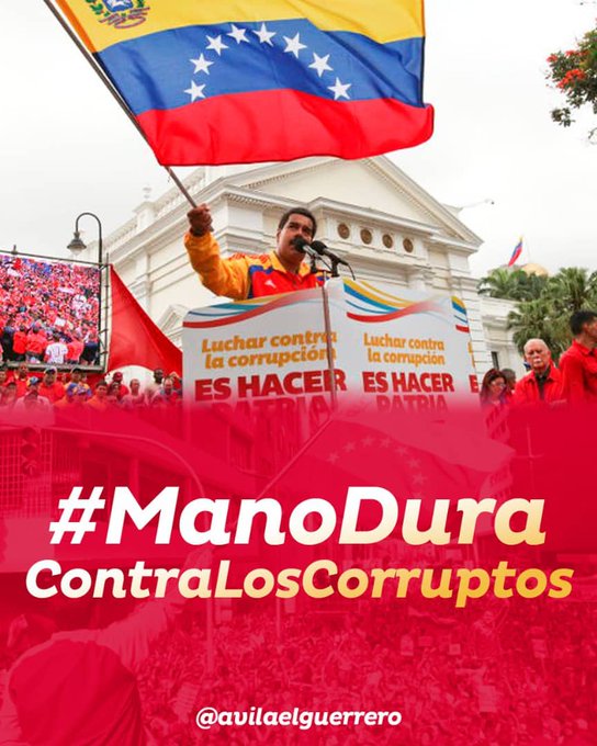 #ManoDuraContraLosCorruptos

@Carjd211 @RamnZERPA13 @maria_buitriago @Marinerito16 @Maritza84264404 @MaianaNoguera @Aquinoleok99 @Clauditavolvio @cpmarp21 @Neyda21708001