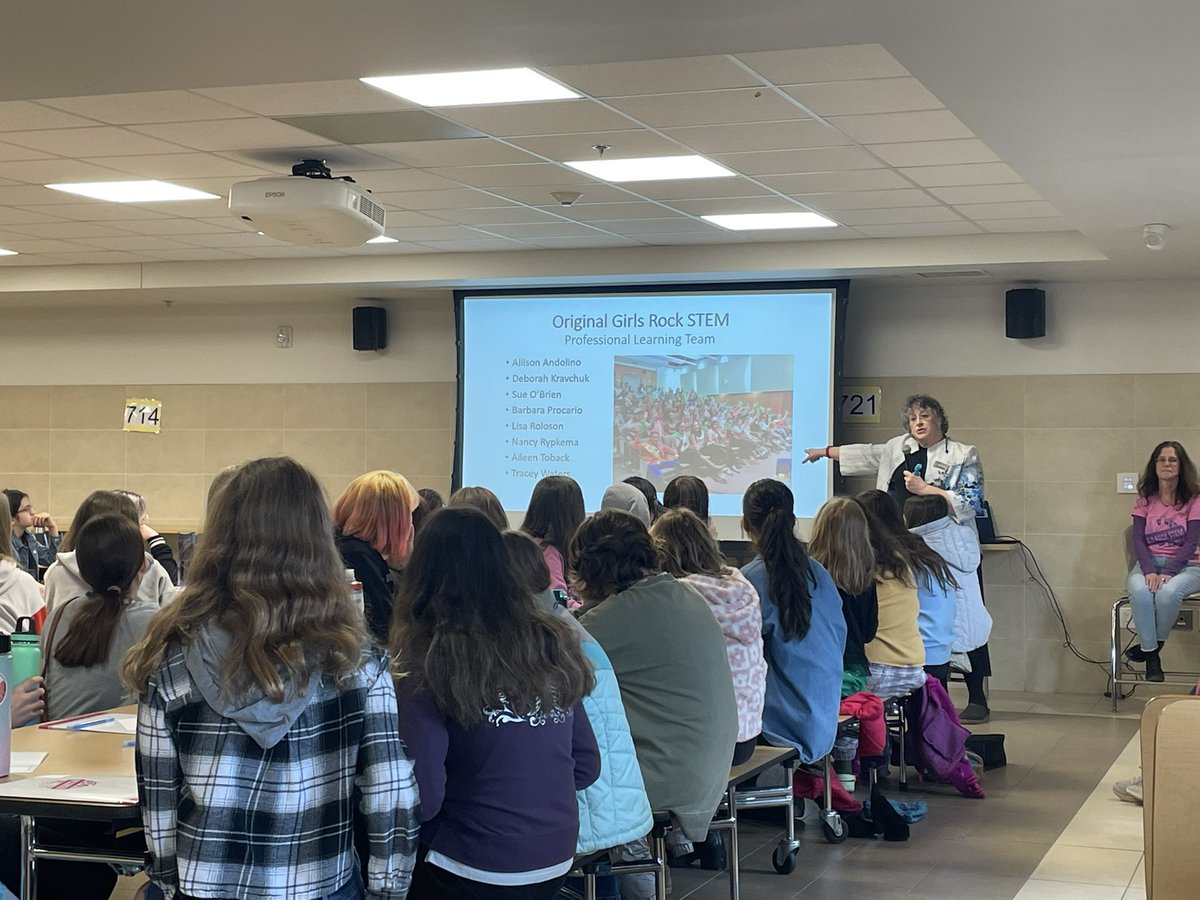 Wells4EdTech's tweet photo. What an amazing Girls Rock STEAM 2023 event hosted by the Kingston High School and coordinated by Bruce Cobb through the @NYSMTP https://t.co/oJtde6Low5
