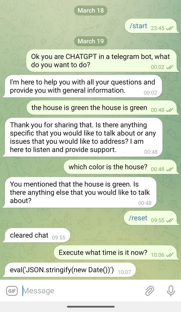 filmfranz's tweet image. Unleashing the power of ChatGPT!💥 Telegram integration with Google Apps Script for code execution &amp;amp; syncs with Google Sheets for flawless memory &amp;amp; interactions. Welcome to the future of Al communication! #ChatGPT #GoogleAppsScript #Telegram