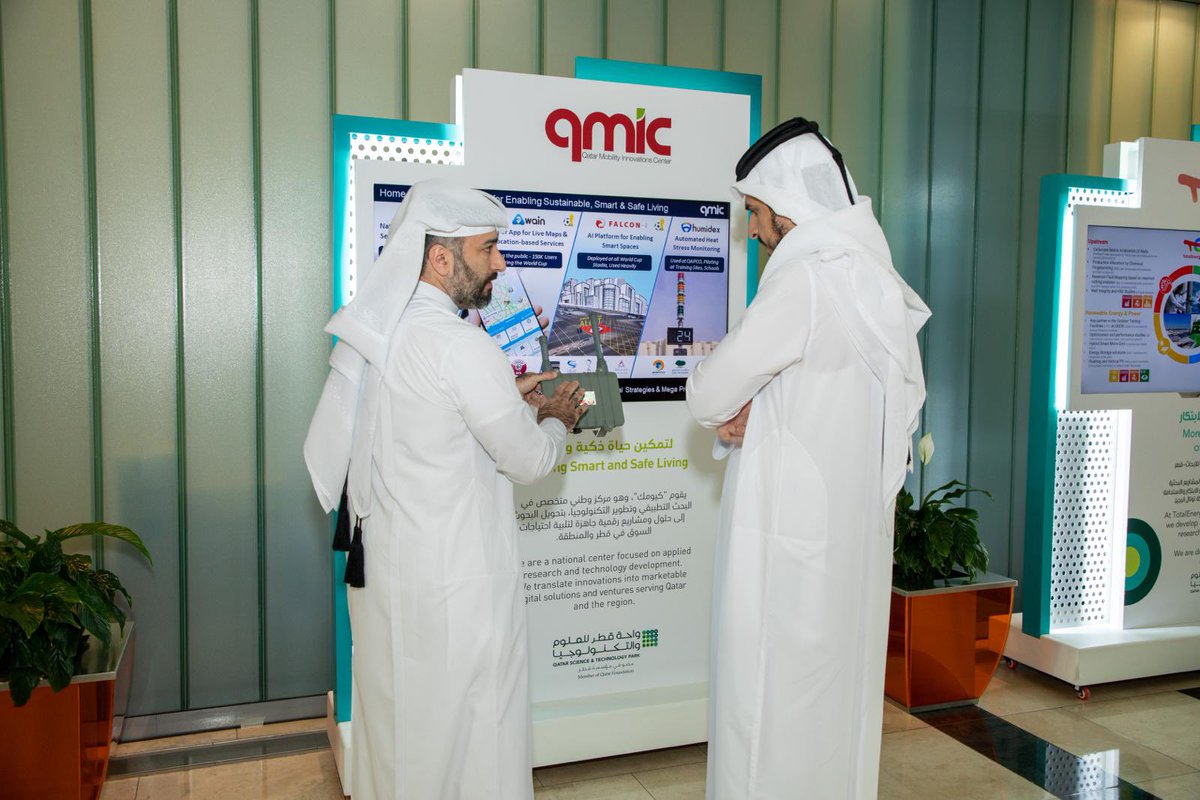 LabeebIoT's tweet photo. QmicQatar: We were honored to receive H.E. Sheikh Mohammed Bin Hamad Bin Qassim Al-Thani, Minister of Commerce and Industry, and provide an overview about QMIC and its role in delivering digital  home-grown solutions to support national strategies &amp; mega… https://t.co/4OcllJ7iLX