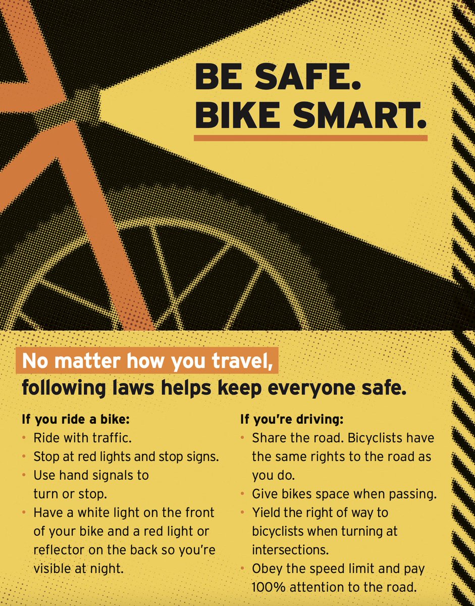 TxDOTPharr's tweet photo. No matter how you travel, following laws helps keep everyone. #BeSafeBikeSmart #BeSafeDriveSmart https://t.co/Cyq8XBYowc
