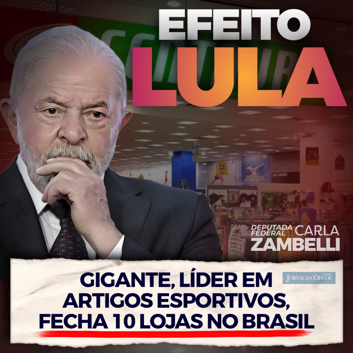 ZambelliCarla_'s tweet photo. Segundo a @RevistaOeste, o Grupo SBF que controla a Centauro, justificou os fechamentos e disse que as lojas não estavam tendo bom rendimento desde o pós-pandemia.

Sob o governo Bolsonaro, a economia se recuperava, na contramão do mundo.

Porém, desde o fim das eleições de 2022> https://t.co/yWByVDCjLE