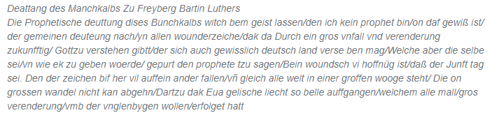 LuthersMonkCalf's tweet photo. Ah yef, "Bartin" #Luther, the great Reformer, añ his Manchkalb/Bunchkalb🐮... why you should proofread OCR-aided transcription😂

[fol. 1v] vs [attempt made using OCR]
#Medieval #Reformation #MedievalTwitter #LuthersMonsters #bookhistory #Reformazing #monkcalf #EarlyNewHighGerman https://t.co/MoXMlKZ8pu