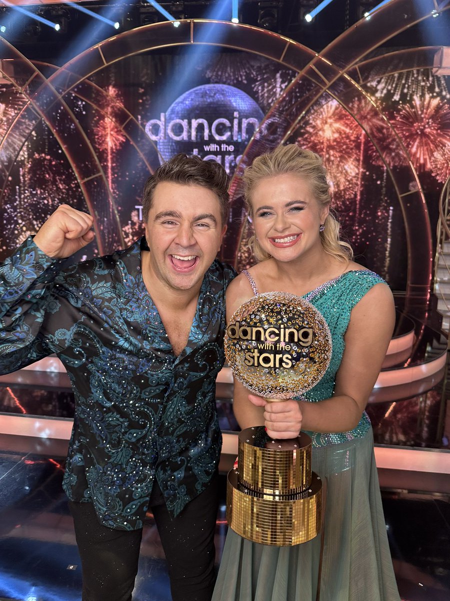 CONGRATULATIONS CARL & EMILY! We have our 2023 CHAMPS! 🪩✨ #DWTSIRL