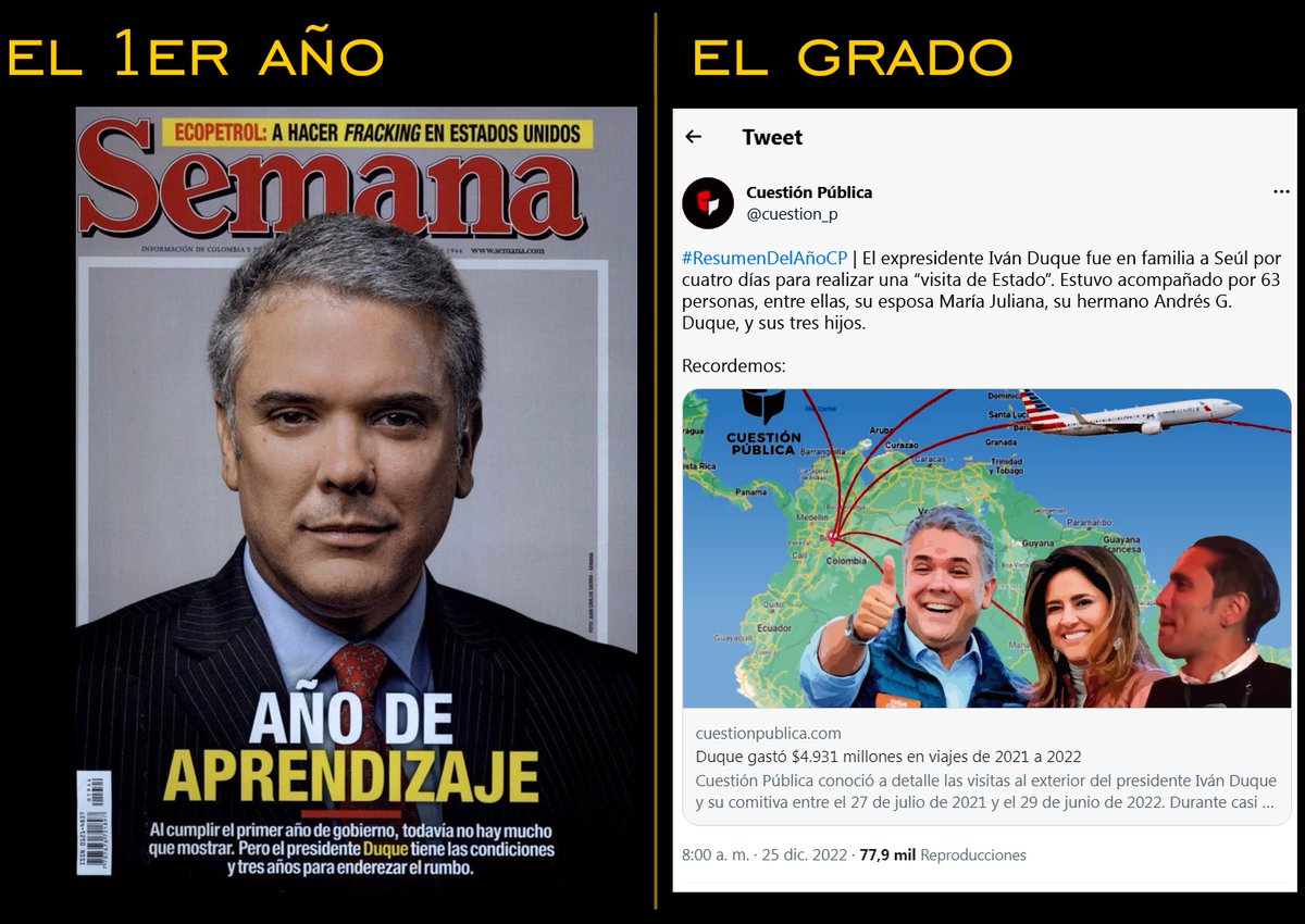 Solo cuando dejó un deficit de 83 Billones se entendió que era lo que aprendía
#LaJusticicaCojeaPeroLlega #ColombiaVaBien Juan Gossain Revista Semana Vicky Davila #BloqueatonASemana #DíaDelHombre #LaPatriaSeDefiende #estefinde nariz del diablo #buendomingo
twitter.com/cuestion_p/sta…