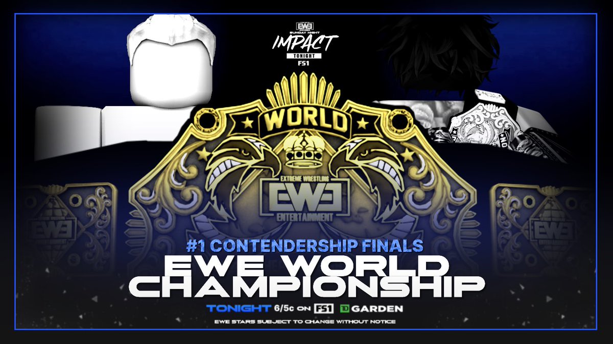 EWEPart2's tweet photo. iMPACT GO-HOME SHOW |
The World Heavyweight Championship #1 contendership tournament will be finalized LIVE! tonight.
Who will challenge #LeeDavis for the World Heavyweight Championship? https://t.co/yV1ESaVtEL