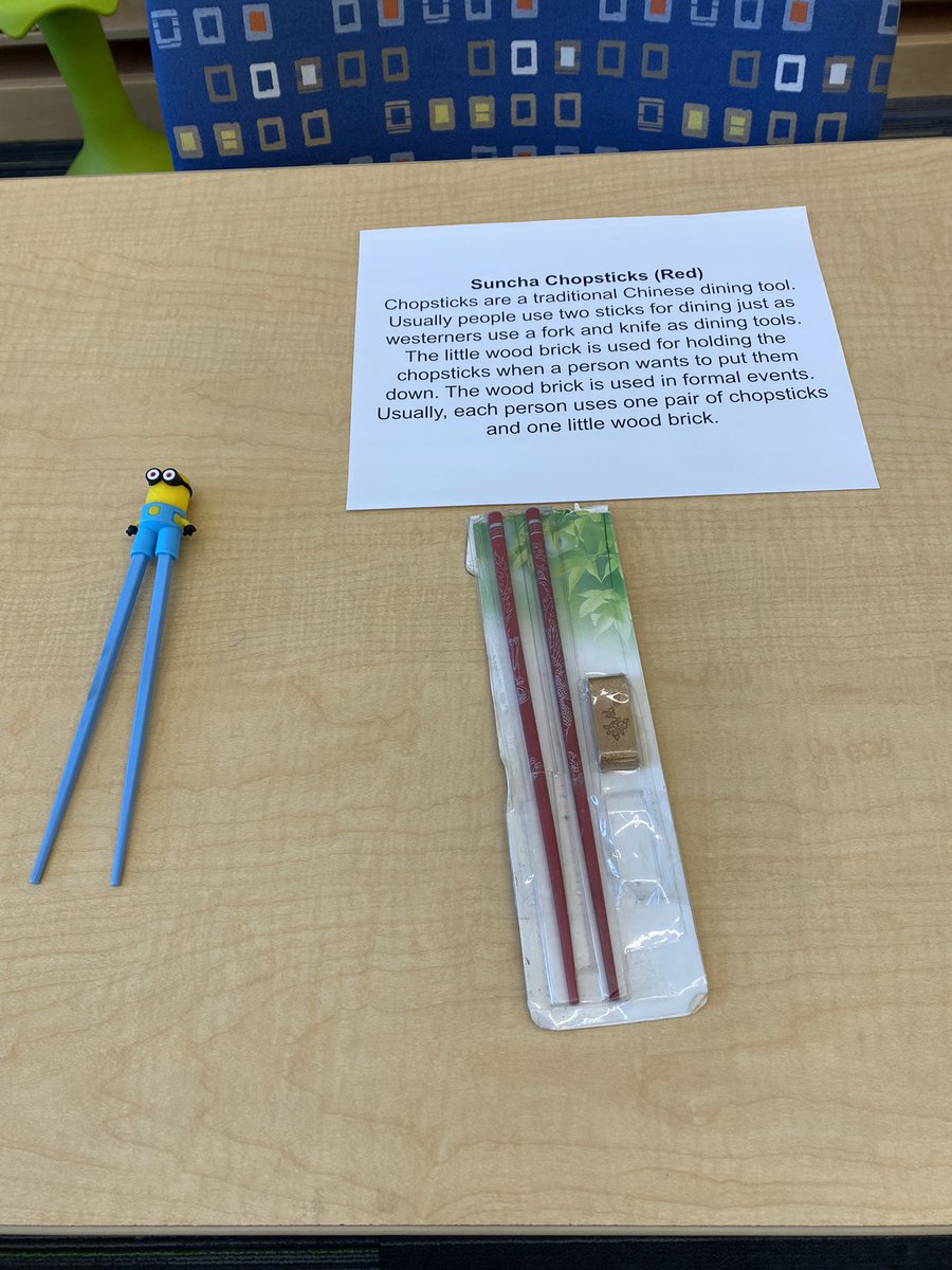 theBendLibrary's tweet photo. Artifacts from China have been on display at the RBMS library.  Next month- Ukraine! #global @River_Bend_MS https://t.co/hFT3yiSnRu