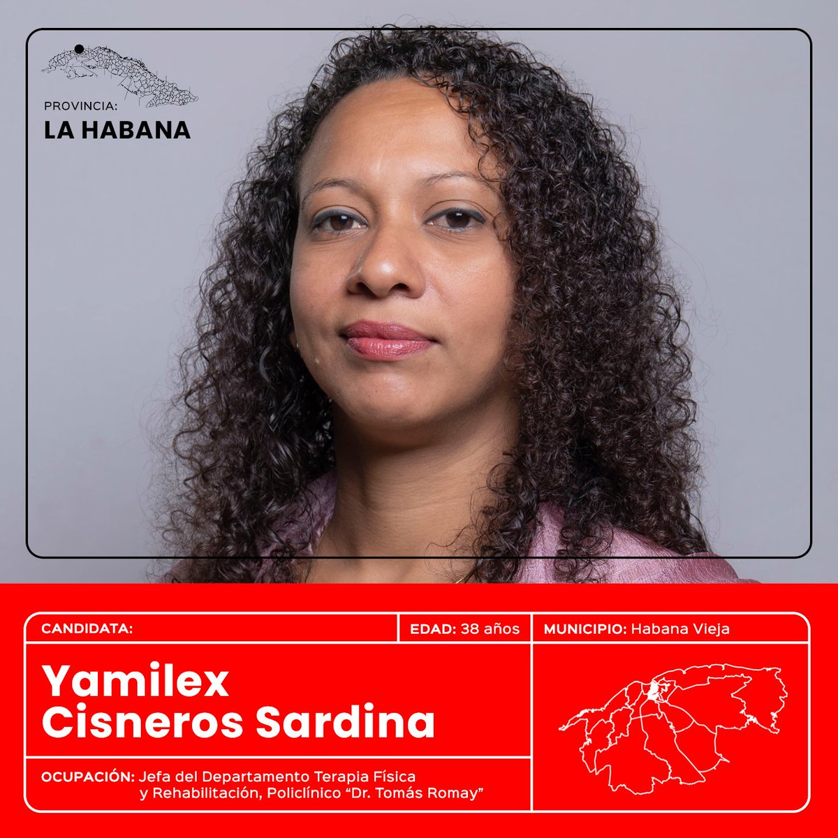 Yamilex Cisneros Sardina, candidata a diputada por #HabanaVieja.