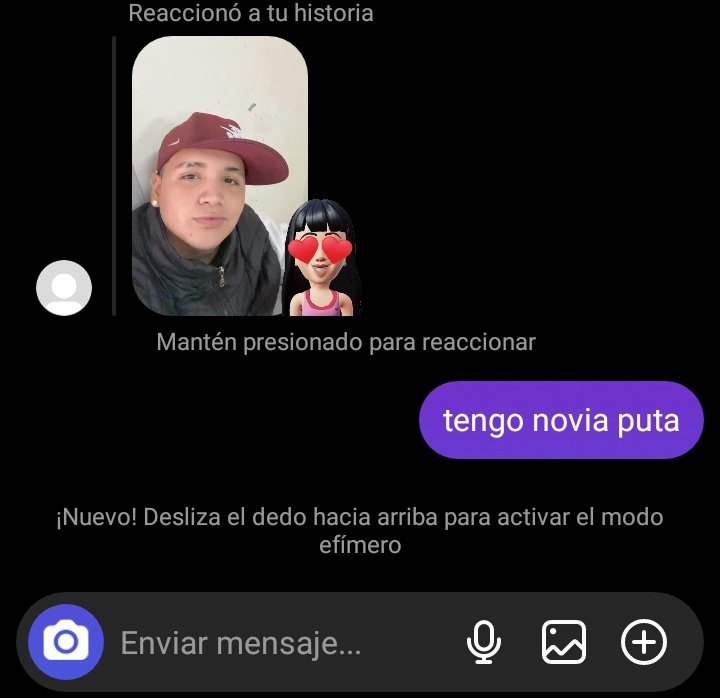 Le revise el ig y me encuentro con esto JAJAJAJAJAJ
