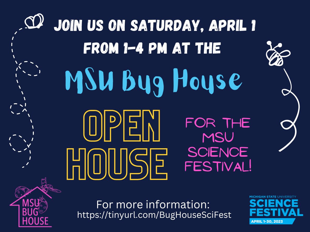 We hope you can join us for our upcoming Open House for <a href="/MSUSciFest/">MSU Science Festival</a>, happening on Saturday, April 1 from 1-4 pm. No advance registration necessary. All are welcome!
