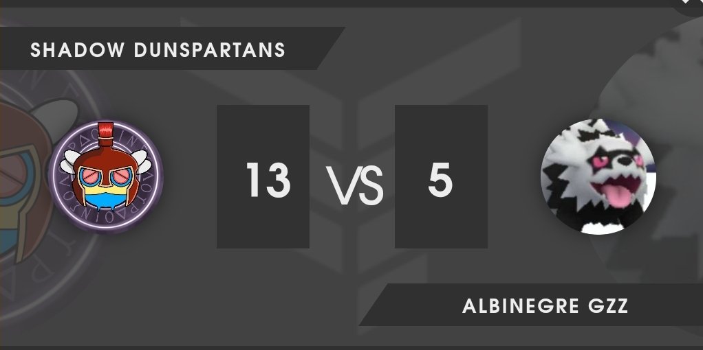 ✅️ Clean start for our Shadow Dunspartans with a 13-6 victory!
💅 <a href="/smartizboy/">smart🇮🇩👑</a> and Yoel171004 don't like the suspens and decided to score 6 points together today 💪
🫡 Rendez-vous next week!