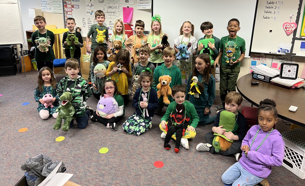 Mrs. Cooke (@mrscookefirst) on Twitter photo Happy St. Patrickโs Day ๐ and stuffed animal day!! ๐ป ๐ <a href="/KenstonTES/">Kenston TES</a> #kenstoninspired Happy St. Patrickโs Day ๐ and stuffed animal day!! ๐ป ๐ <a href="/KenstonTES/">Kenston TES</a> #kenstoninspired