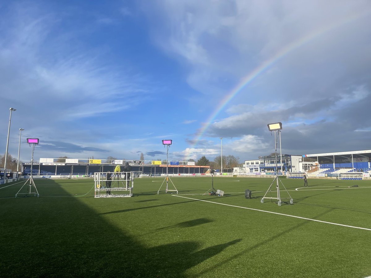 bubblefilmsLIVE's tweet photo. Fabulous day at the end of this rainbow ⁦@BTFC⁩ yesterday filming SaturdayNightTakeaway for ITV. Lovely hospitality, many thanks to Nick and his team https://t.co/IFt9BmDRAw