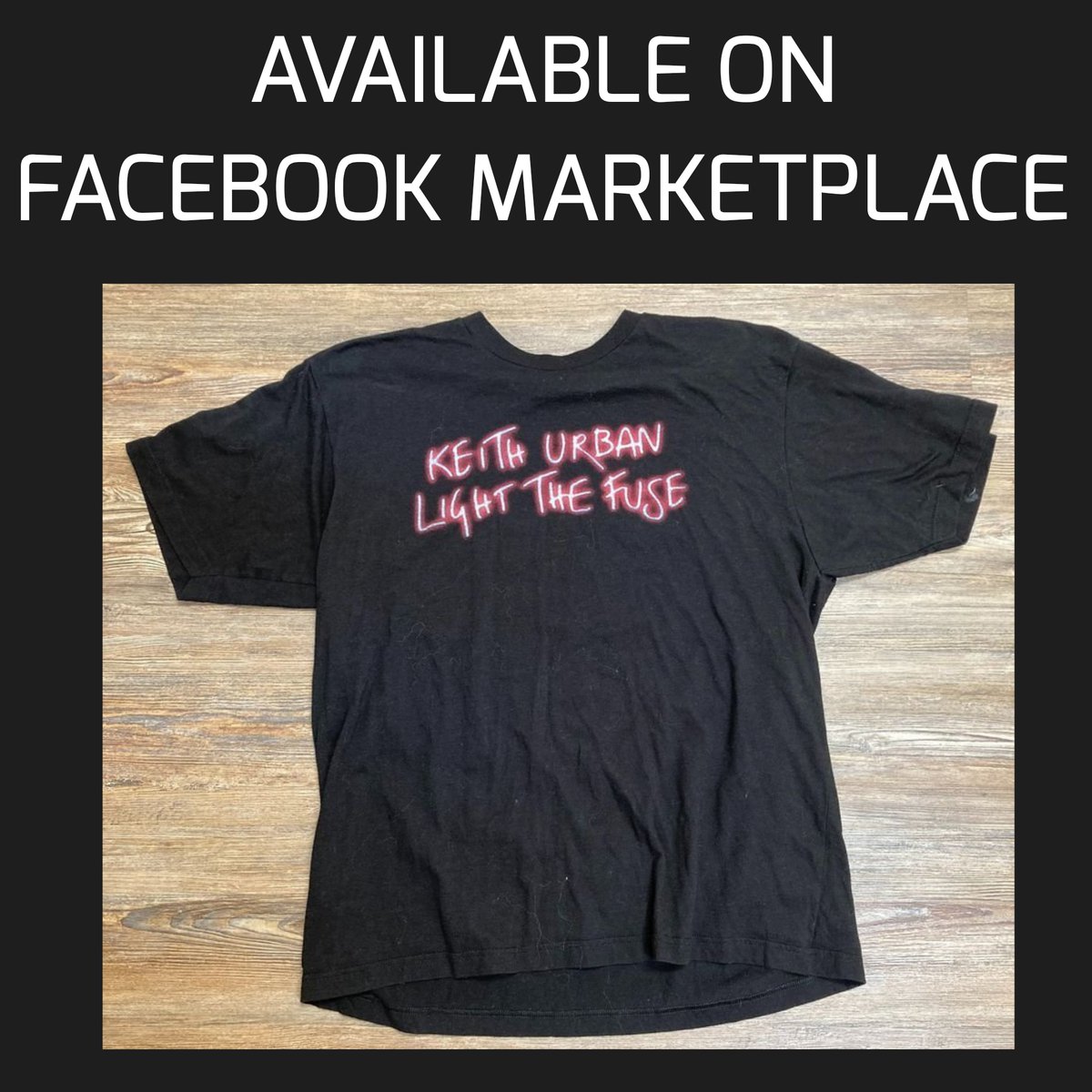 Keith Urban concert t-shirt
Women's size XL
2013/2014 Light The Fuse Tour
ONLY $9 + S/H
facebook.com/marketplace/it…

#countrymusic #music #countryconcert #concert #concerttshirt #shirt #popculture #ManchesterNH #KeeneNH #ConcordNH #DerryNH #ConwayNH #LebanonNH #HamptonNH #LincolnNH