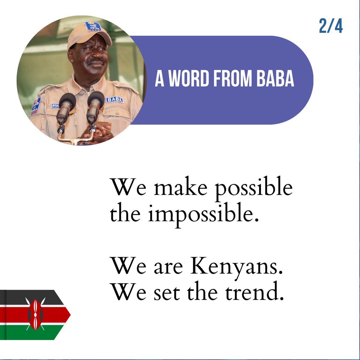 RailaOdinga's tweet image. Leo ni Leo. #DateWithDestiny20thMarch