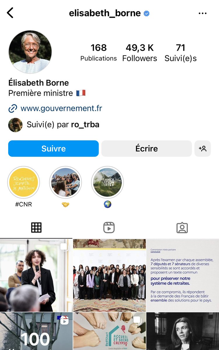 agency_ton's tweet photo. C’est trop @Elisabeth_Borne qui a 49,3k d’abonné•es ! 

C’est pour me tuer 

#ReformedesRetraite #49.3 #borne https://t.co/3c0bkUVXO3