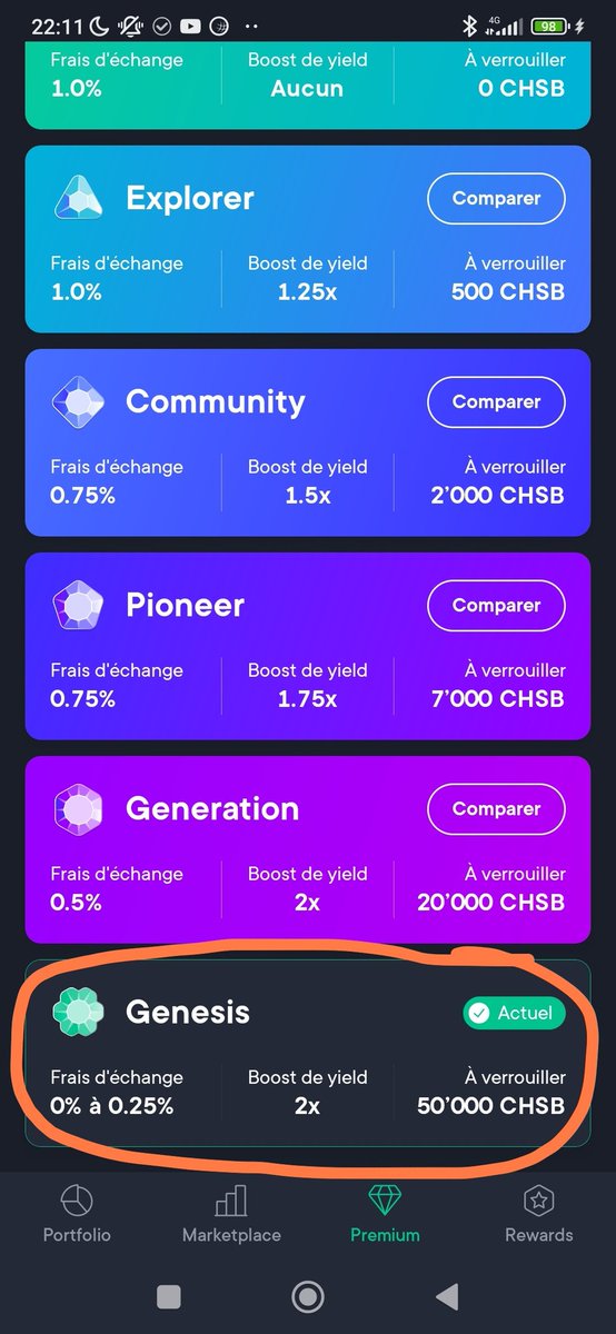 Nicobert4's tweet image. Le Genesis Premium, le meilleur achat que j'ai jamais réalisé 💚💚💚

#WeAreSwissBorg #CHSB #yodl #SwissBorg