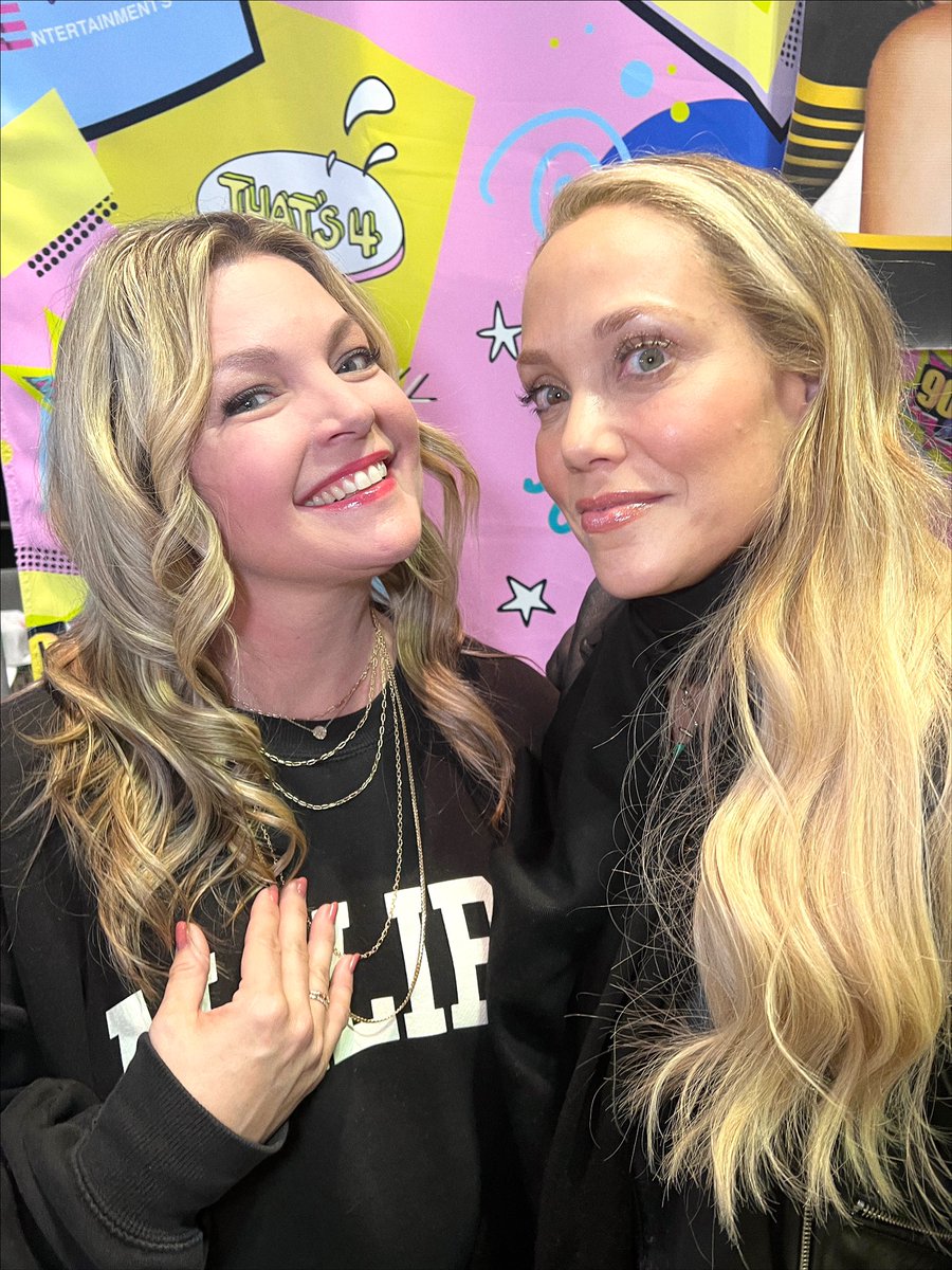 Clare Kramer (@clarekramer) on Twitter photo New friend alert! 👯♀️ It’s so much fun connecting/laughing/getting to know this awesome lady! 😘😘
(This weekend felt like a giant HS reunion!) 📸 <a href="/littleylittley/">Gregory Littley</a>
#90scon #90scon2023 <a href="/ElizBerkley/">Elizabeth Berkley</a> New friend alert! 👯♀️ It’s so much fun connecting/laughing/getting to know this awesome lady! 😘😘
(This weekend felt like a giant HS reunion!) 📸 <a href="/littleylittley/">Gregory Littley</a>
#90scon #90scon2023 <a href="/ElizBerkley/">Elizabeth Berkley</a>