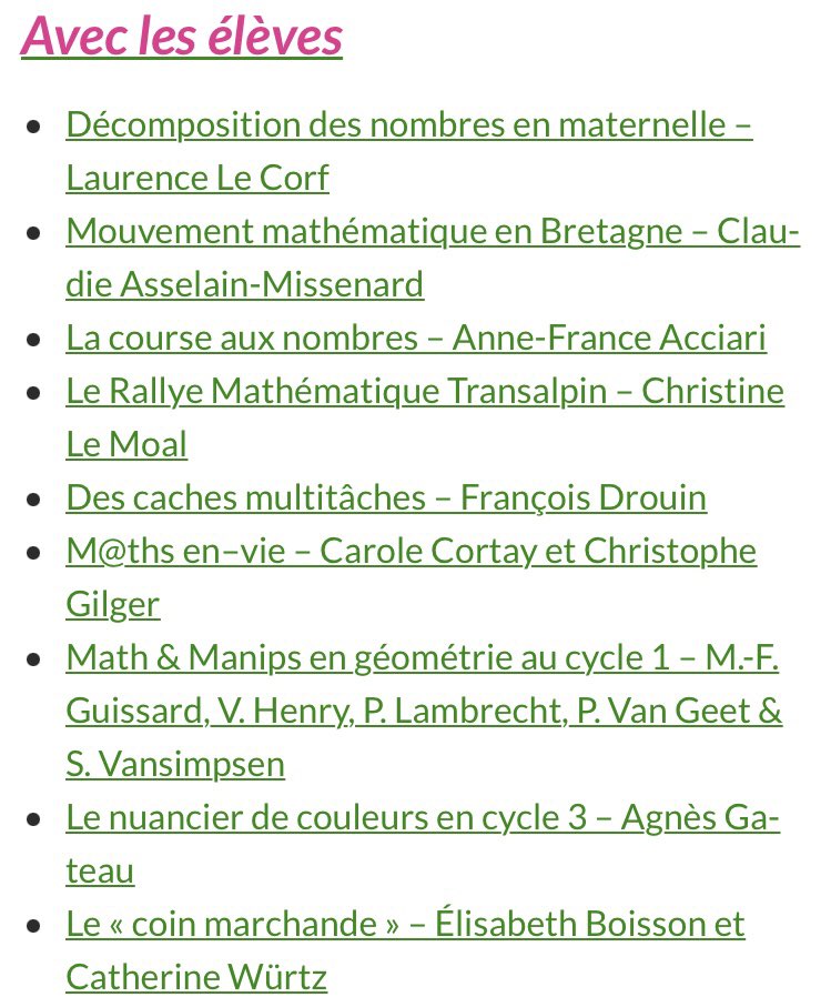 AuFilDesMaths's tweet photo. #TeamPE : c’est pour vous !
(Re-)découvrez le Hors Série « Spécial Premier Degré » d’#AuFilDesMaths (#APMEP). Il est accessible, à tous, en ligne 🤗

https://t.co/4NHvvM3Wx9 https://t.co/zE5qecMeZH