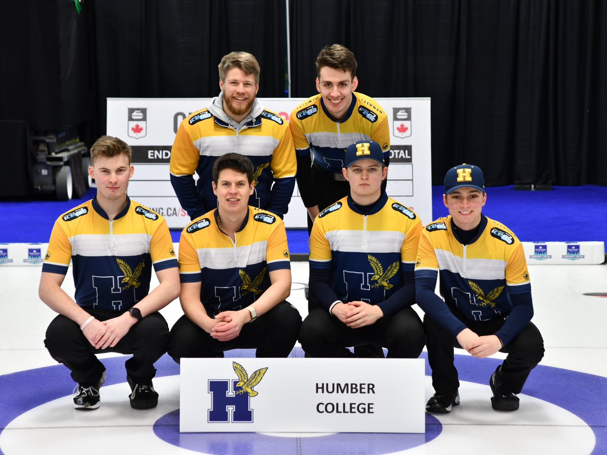 #CCAAcurl2023 | Humber men’s curling wins the programs first national title since 2016, defeating the SAIT Trojans 10-3 #RollHawks