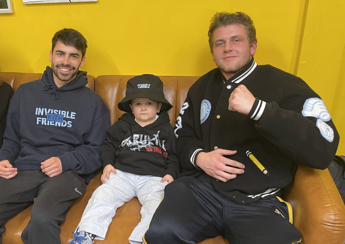 Hopped off the plane and went straight to meet @Hasbulla_NFT with <a href="/Swan5on/">Swan 🦢</a>