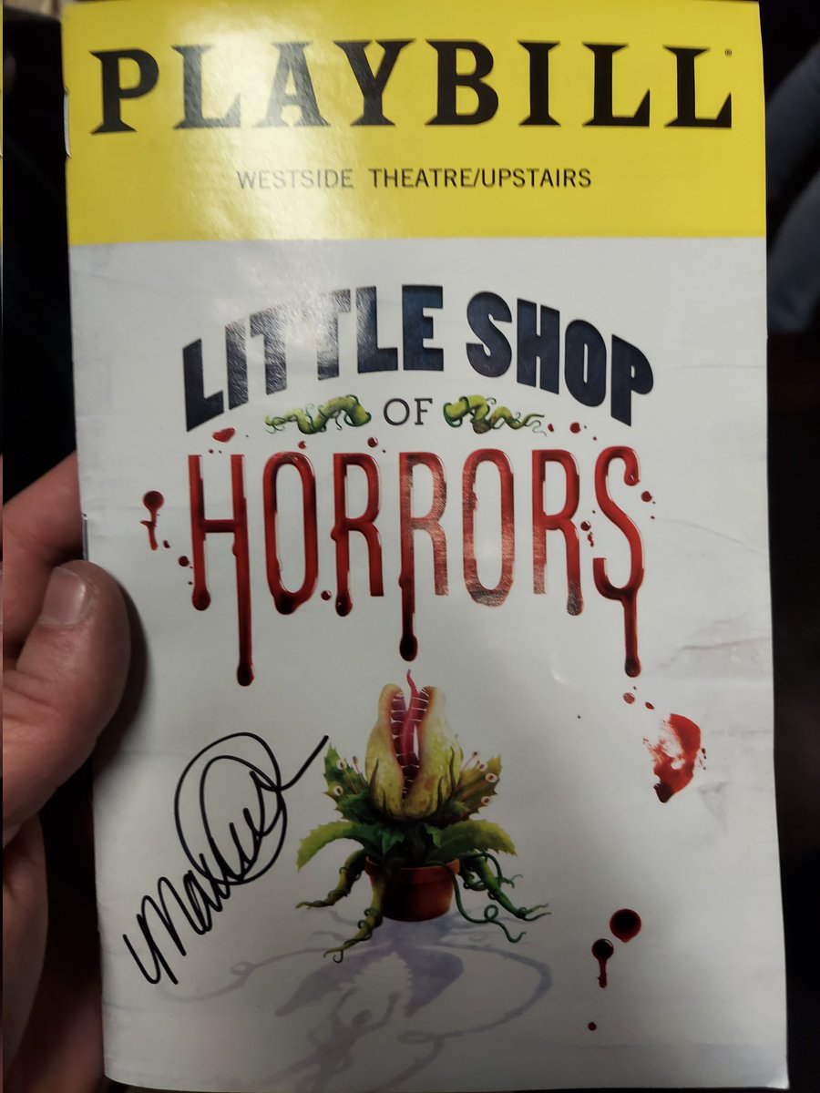 DillonJohnson55's tweet photo. 2nd time at Skid Row was just as fantastic & @maudeapatow continues to be a national treasure. @littleshopnyc #Maudrey https://t.co/VPNYKufY87
