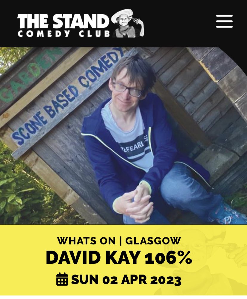 davidkaystandup's tweet photo. 8pm the show that brings 106% to the GICF @GlasgowComedy @StandComedyClub #grapefruitjuice #sconebasedcomedy https://t.co/LbIg9iPx4G