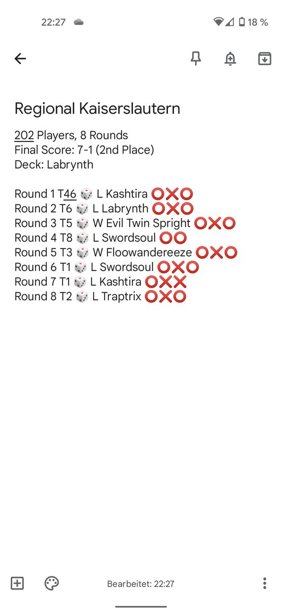 One of the great things about competitive YGO: you can take a break for a couple of formats, give it a go after a new banlist or set release and still perform well.
See you in London!