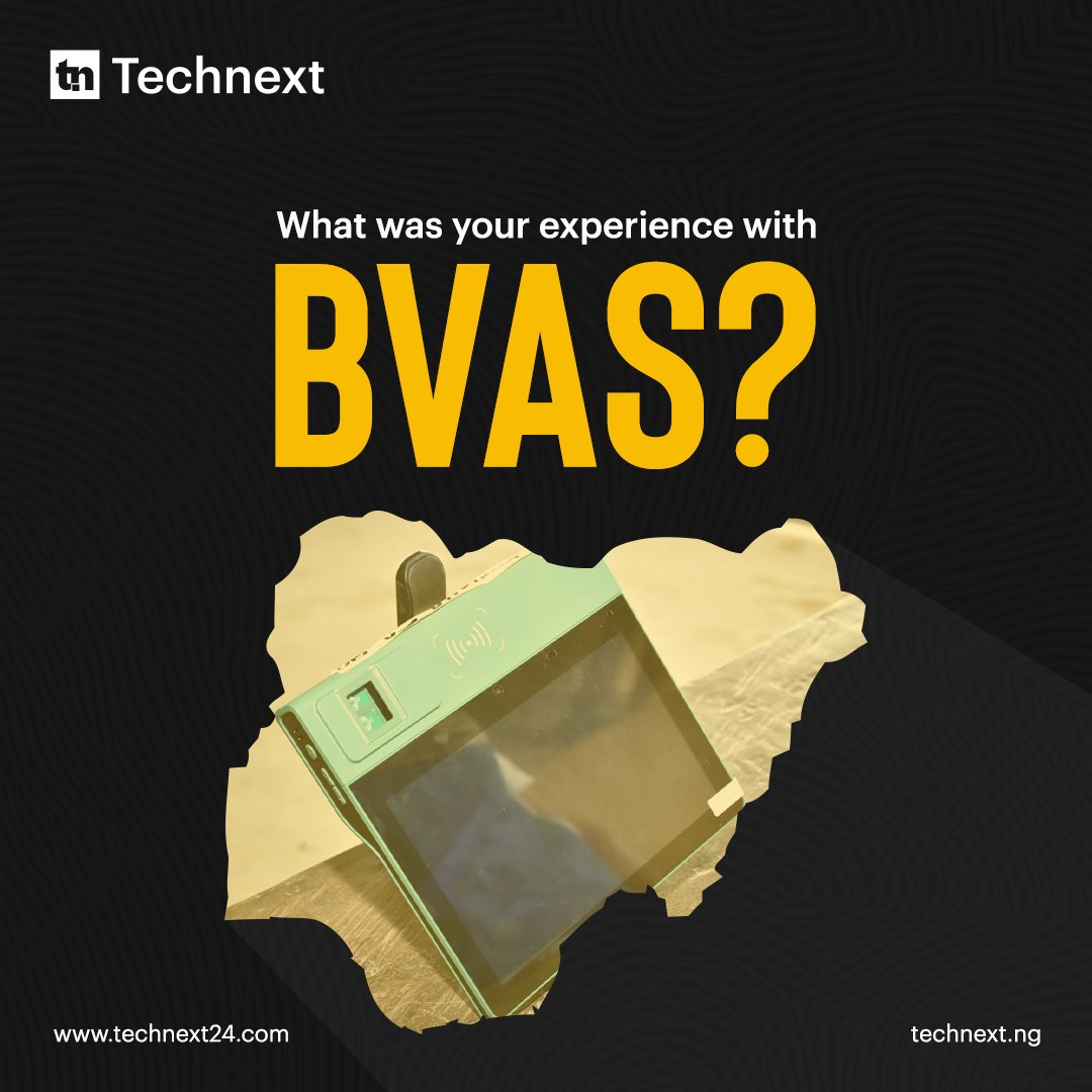 technextdotng's tweet image. We want to hear from you! Tell us about your experience with BVAS in the comments.

#election2023 #NigeriaDecides2023 #electionmonitoring