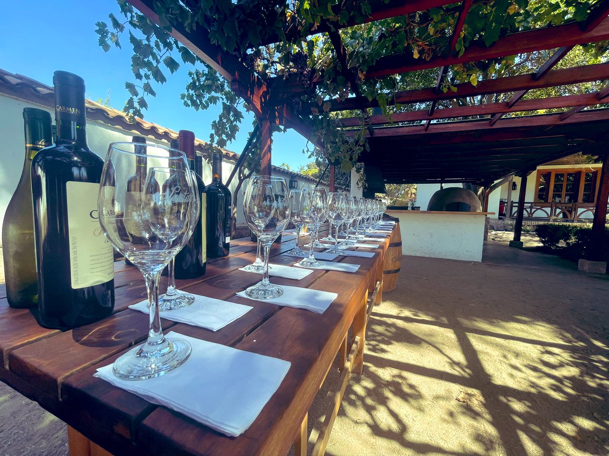 arvelogabriel's tweet photo. Si eres amante del enoturismo, la Viña Santa Rita es un destino imperdible en Chile. Ofrece visitas guiadas por sus viñedos y catas de vinos, todo en un ambiente rodeado de naturaleza y tranquilidad. https://t.co/JhgEwOYTGQ