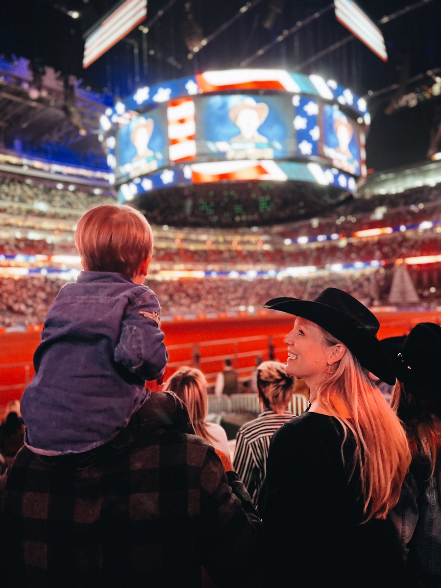 First Rodeo and he loves it.  #RodeoHouston