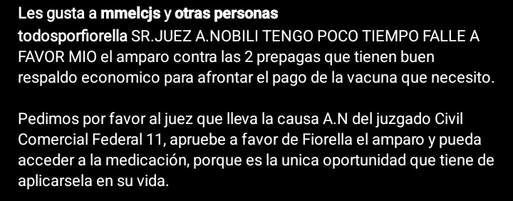 #TodosPorFiorella #NecesitoZolgensma 

instagram.com/p/Cp5PXYOMlOT/…