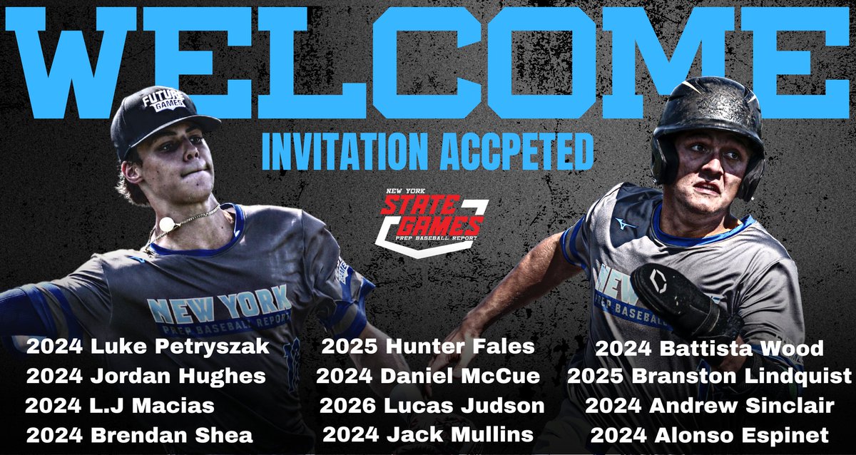 PrepBaseballNY's tweet photo. Invitation ACCEPTED ‼️

#2023NYSGames https://t.co/wIBTMf3NP3