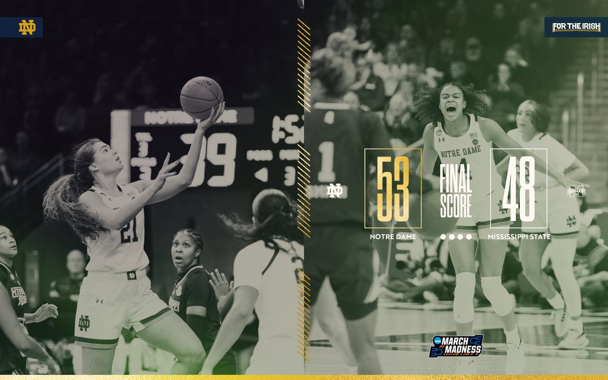SWEET SIXTEEN, HERE COME THE IRISH!

#GoIrish☘️ | #MarchMadness
