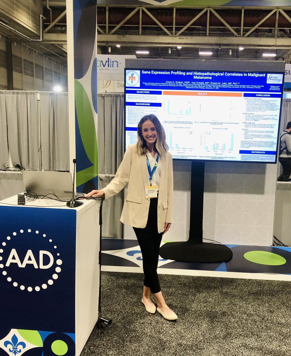 A project many years in the making! Was delighted to share the results of our study of gene expression profiling and histopathological correlates in malignant melanoma this weekend at #AAD2023 #dermtwitter @Dr_Jukic