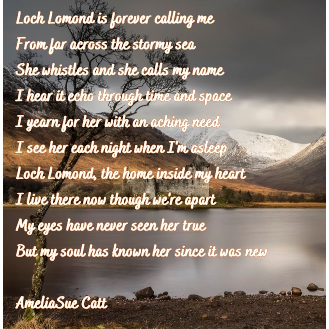 #LochLomand #ScotlandIsCalling #Scotland #DreamsNeverDie #poetrycommunity @RealisticPoetry @BBCScotland #HerWordsHeard