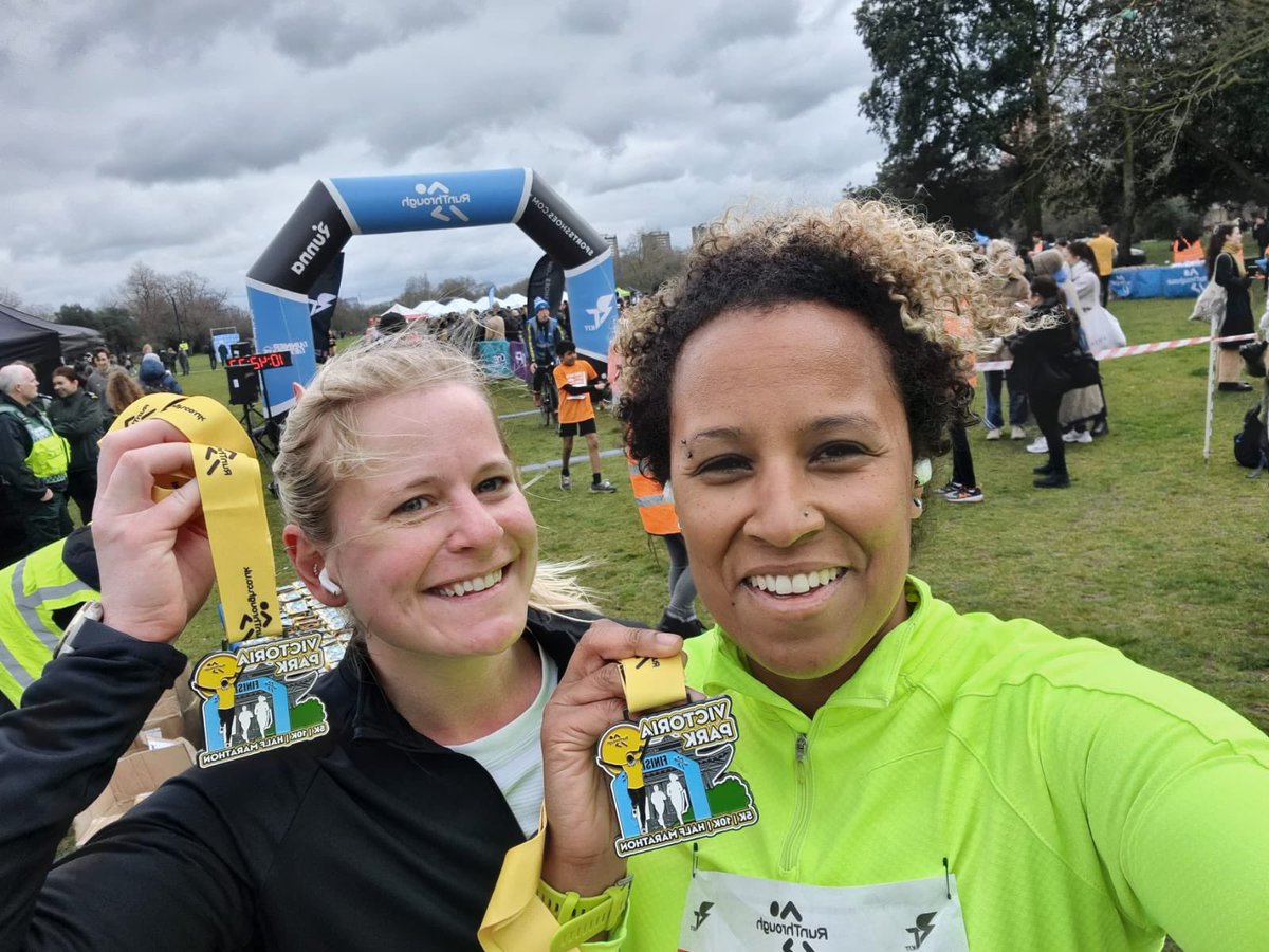 RealDeal's tweet image. We ran a 5k race today and both smashed our PBs 👑